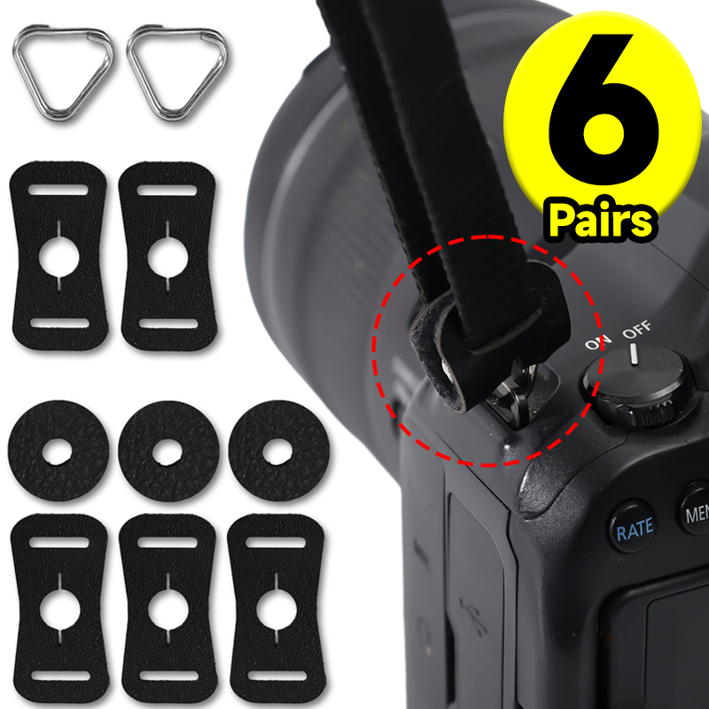 Camera Strap Leather - Camera Strap Lug Ring Triangle Split