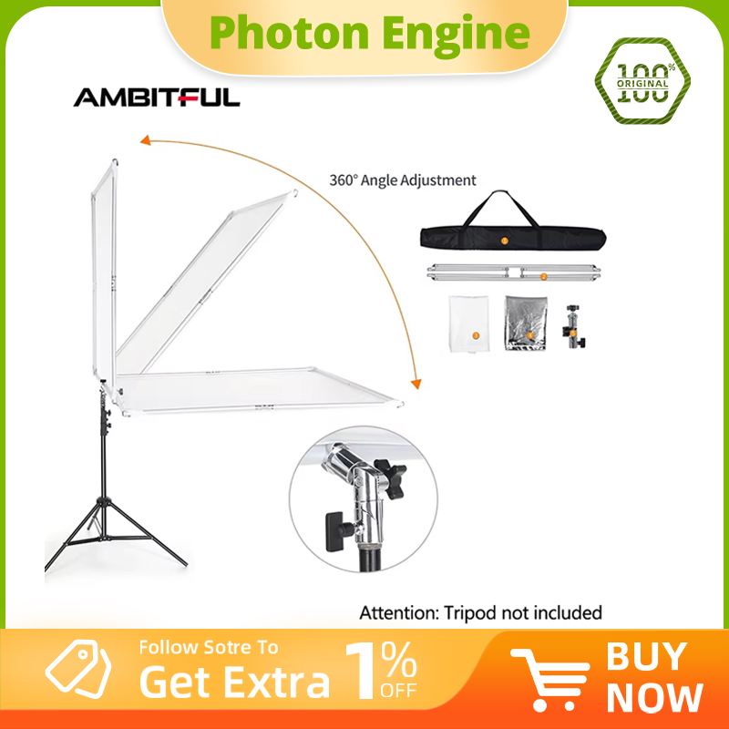Photography Angles - 110cm 43in Scrim Large Silver Diffuser