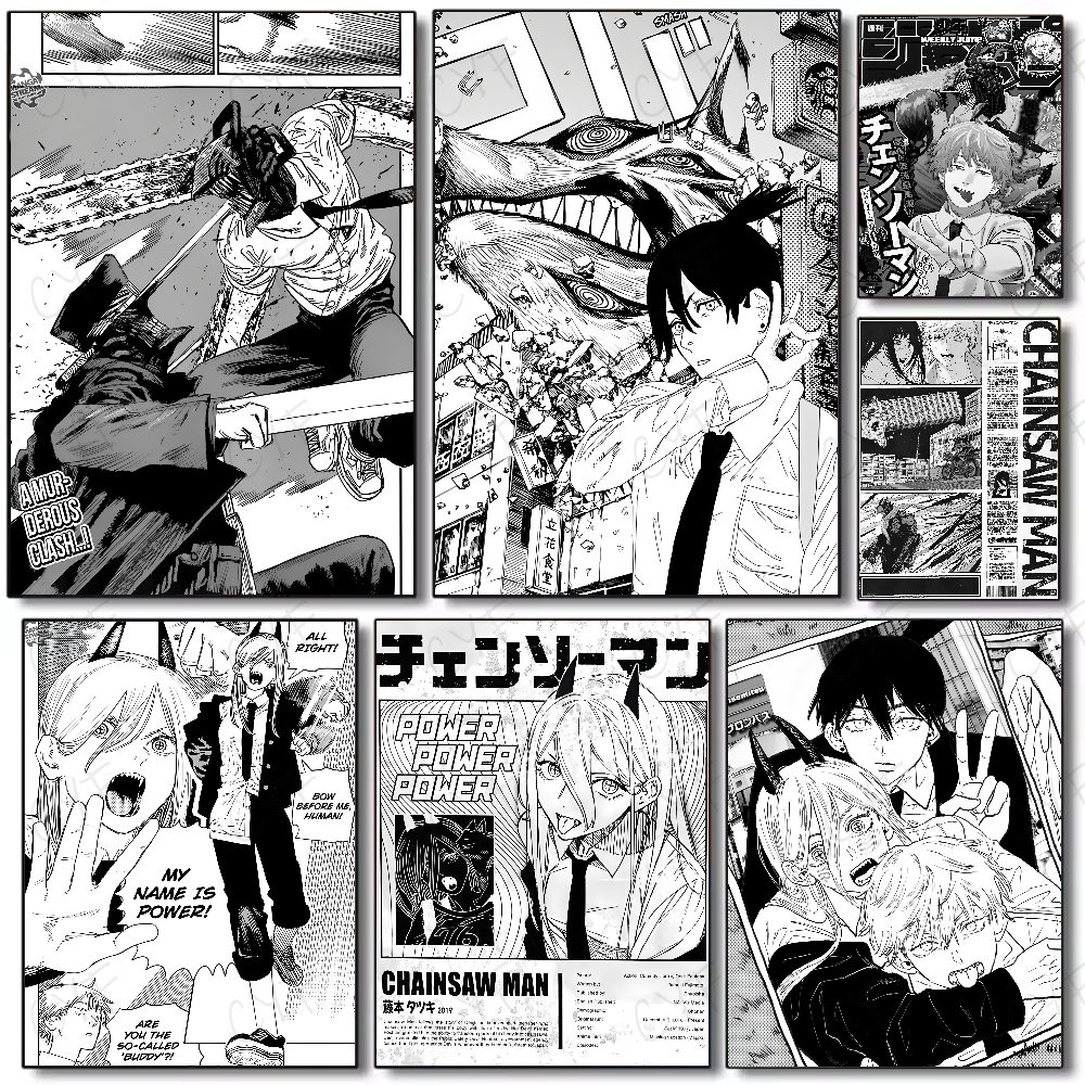 Photography Anime - Classic Anime C-Chainsaw M-Man Poster High