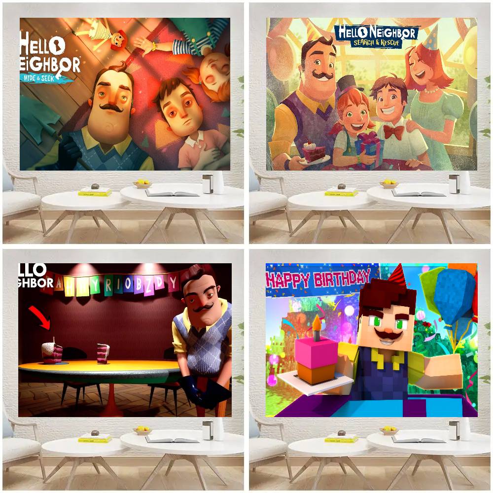 Photography Game - Game HELLO N-NEIGHBOR Photography Backdrops Kids