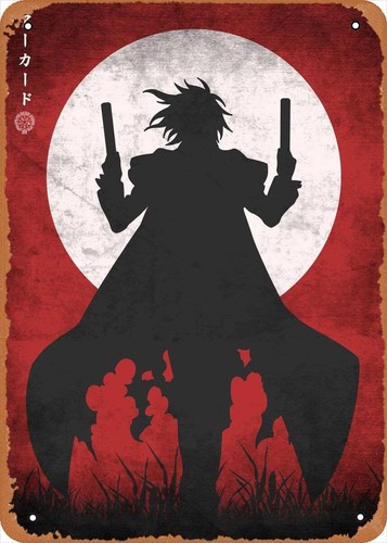 Photography Anime - Anime Poster Bloody figure metal tin