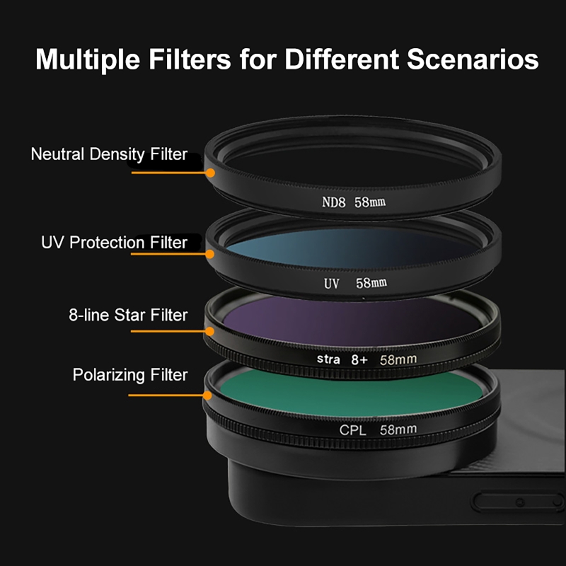 4 in 1 Lens 58mm Mobile Phone  - Photography Is reseña y precio