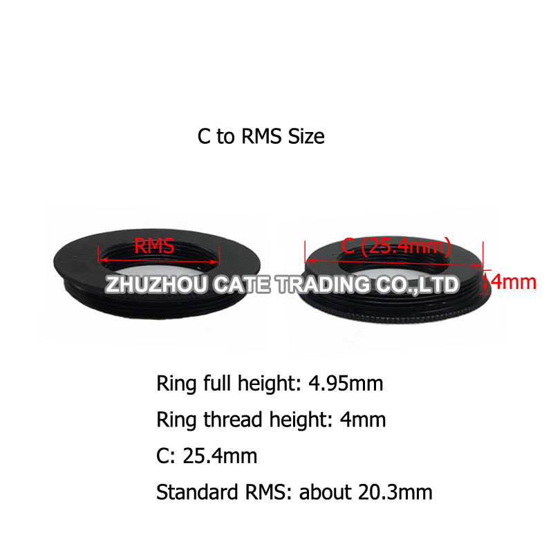 RMS to C Mount Microscope Came - Lens Adapter Ring reseña y precio