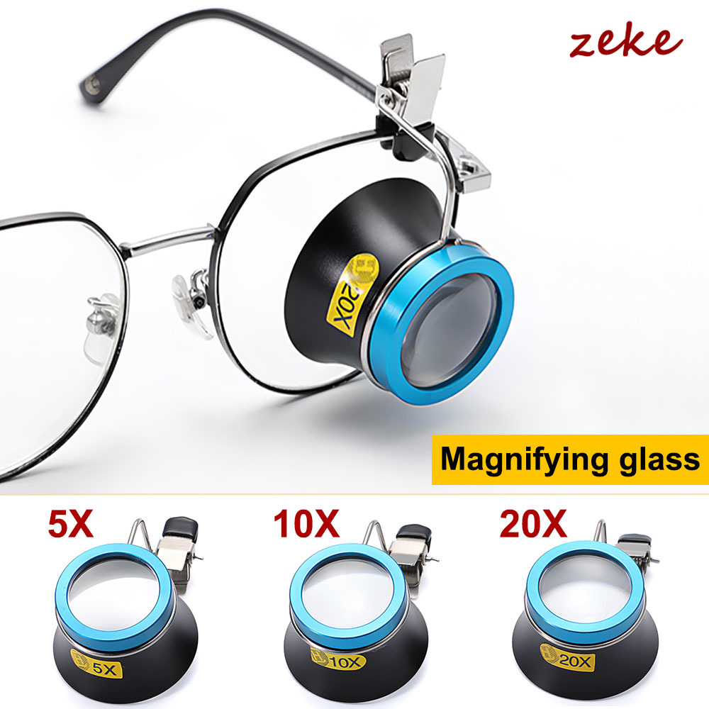 20X 10X 5X Eyeglass Magnifier  - Eye Piece Magnifier reseña y precio