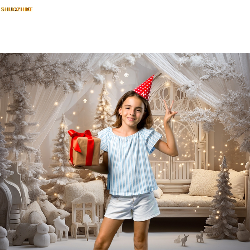 Christmas Backdrop Xmas Tree G - Photography Backdrop Muslin reseña y precio