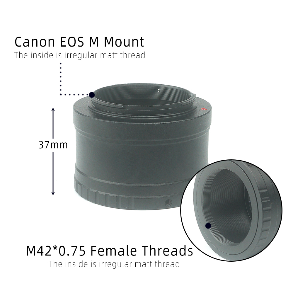 EYSDON 1.25 Inch To EOS M T-Ri - Lens Adapter Ring reseña y precio
