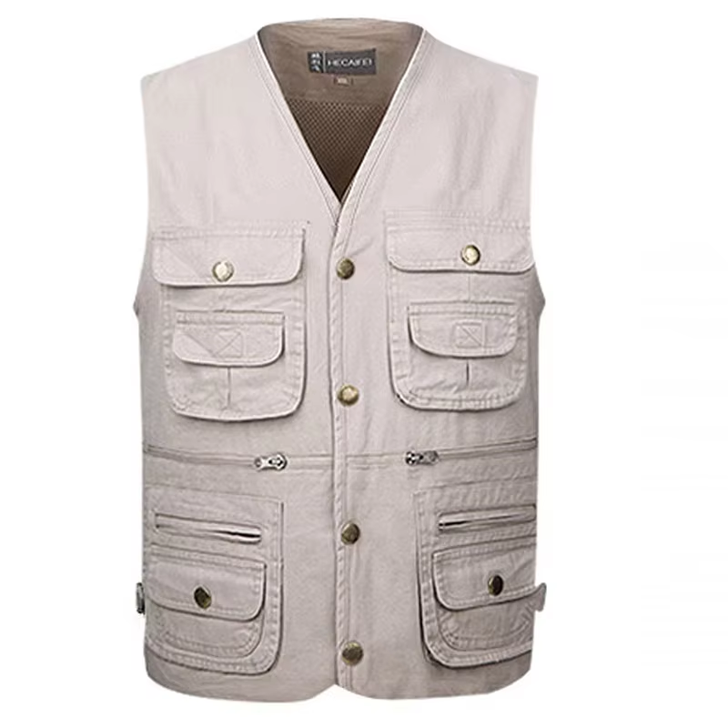 XL -5XL Large Fishing Vest Out - Photography Jacket reseña y precio