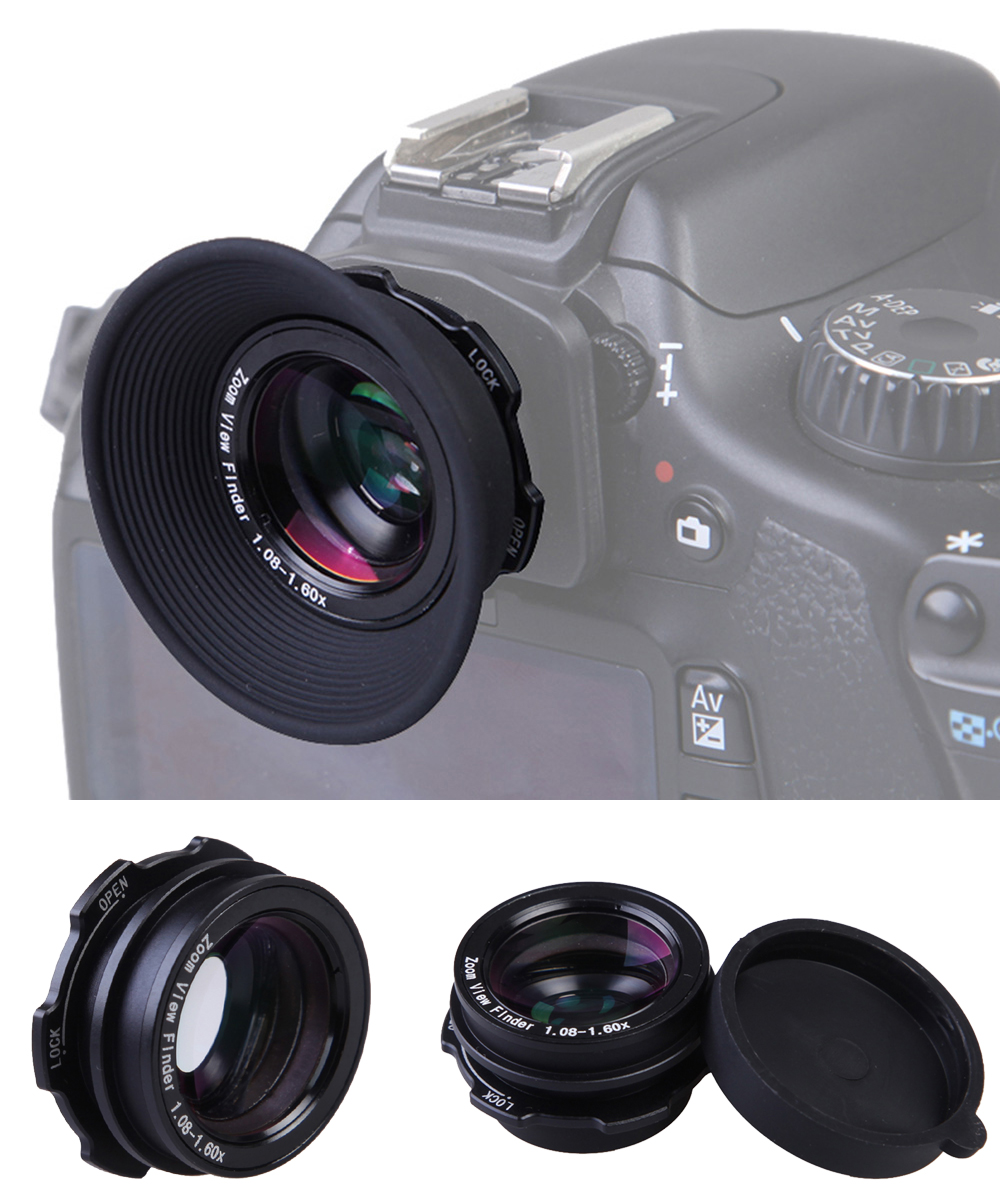 DSLR 1.08x-1.60x Zoom Viewfind - Eye Piece Magnifier reseña y precio