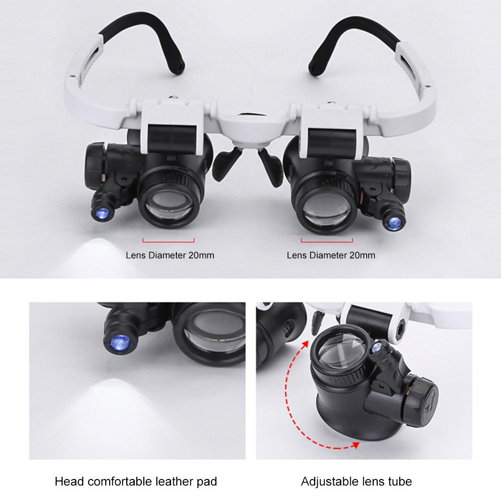 8X 15X 23X Lens 2XLED Watch Je - Eye Piece Magnifier reseña y precio