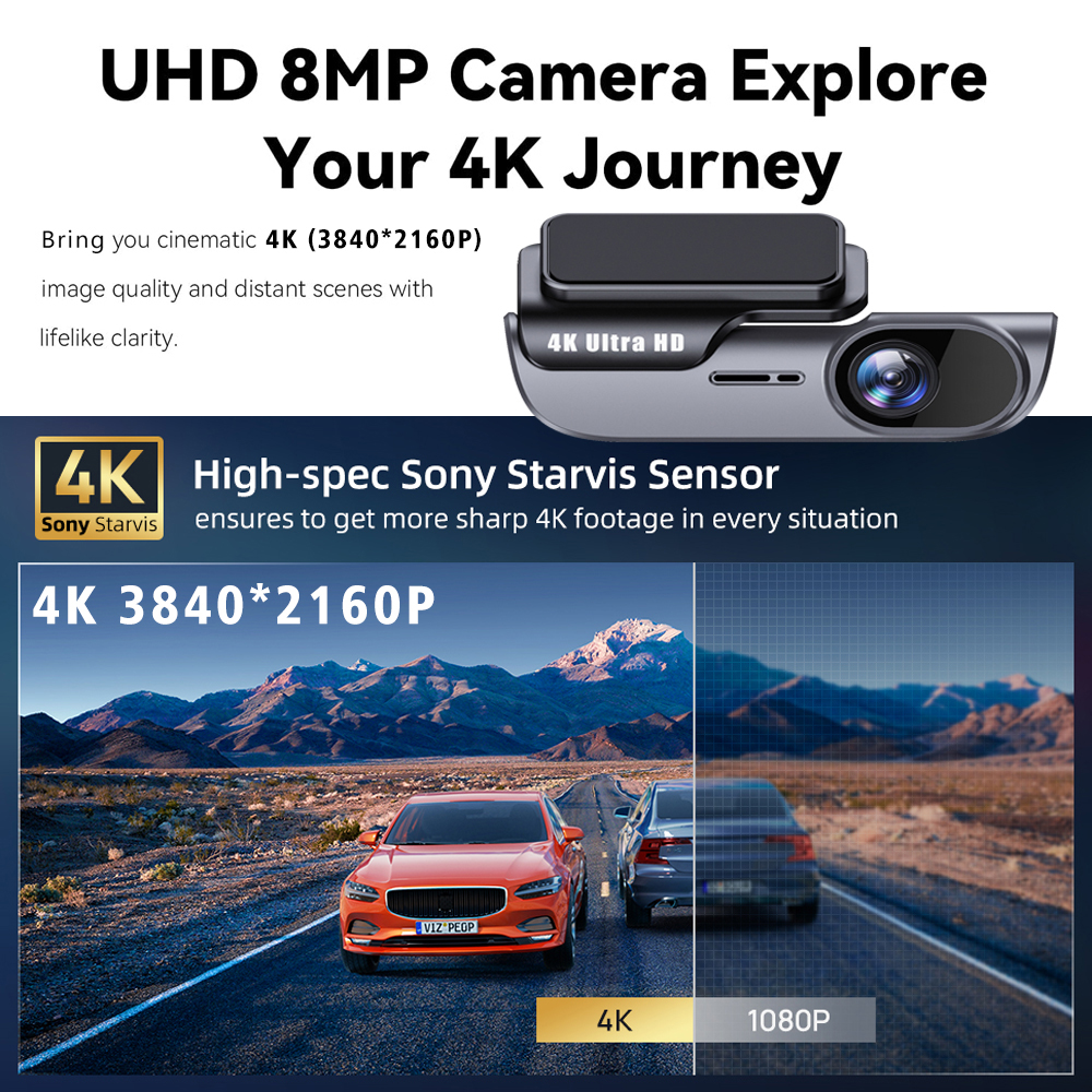 4K 3840*2160P Dash Cam WIFI Ca - Xiaomi Photography Kit reseña y precio