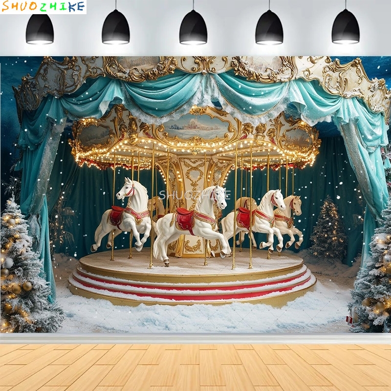 Christmas Day Wreath Family Ne - Photography Backdrop Muslin reseña y precio