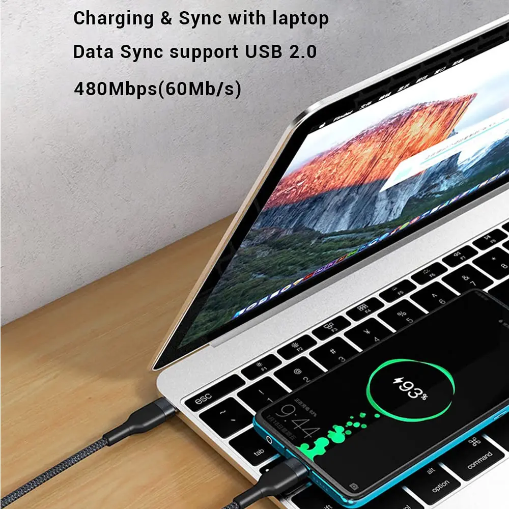 65W PD Short USB C Cable Fast  - Photography Kit Xiaomi reseña y precio