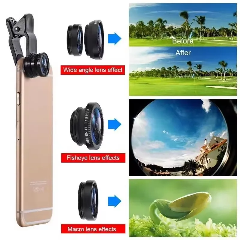 3in1 Clip-On Camera Lens for S - Photography Kit Xiaomi reseña y precio