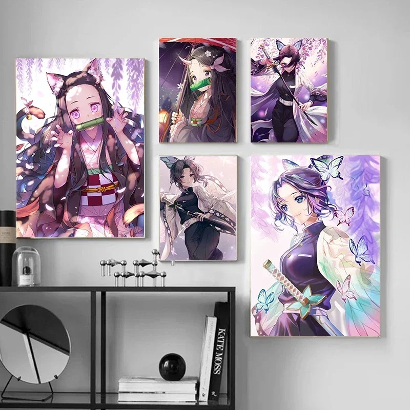 1pc frameless Demon Slayer Ani - Photography Anime reseña y precio