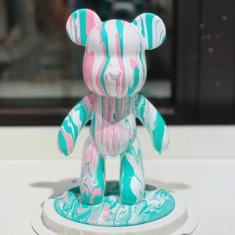 23cm DIY Paint Fluid Bear Figu - Photography Desk reseña y precio