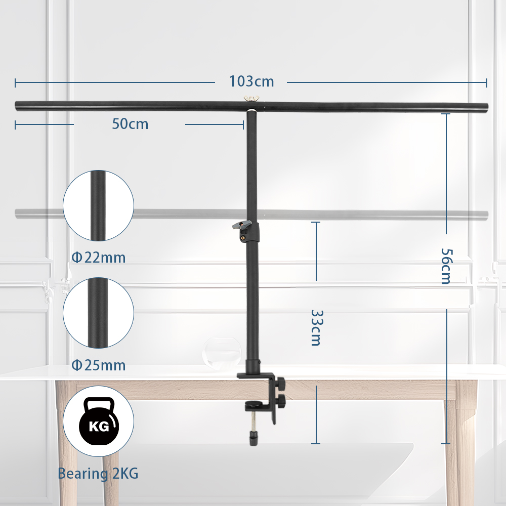 Adjustable Small Desk T-shaped - Photography Backdrop Muslin reseña y precio