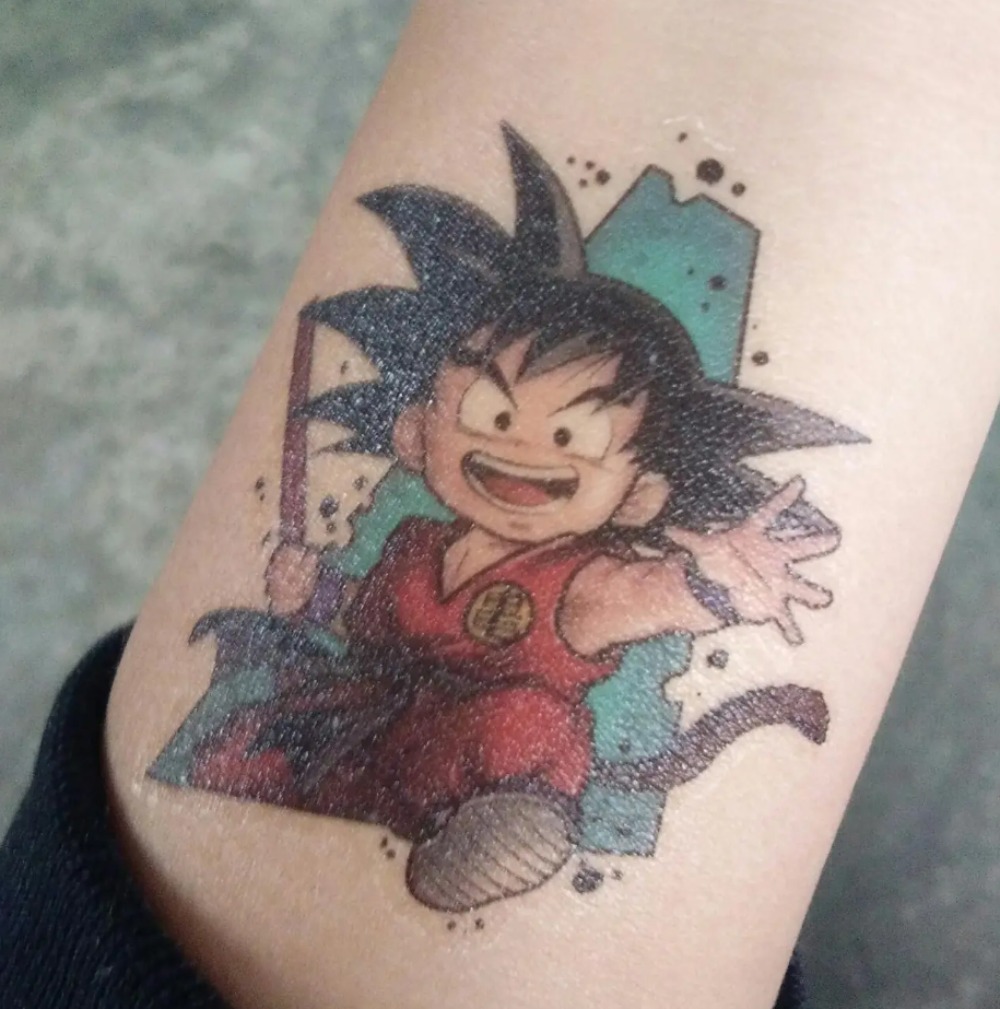 Dragon Ball tattoo stickers -  - Photography Anime reseña y precio