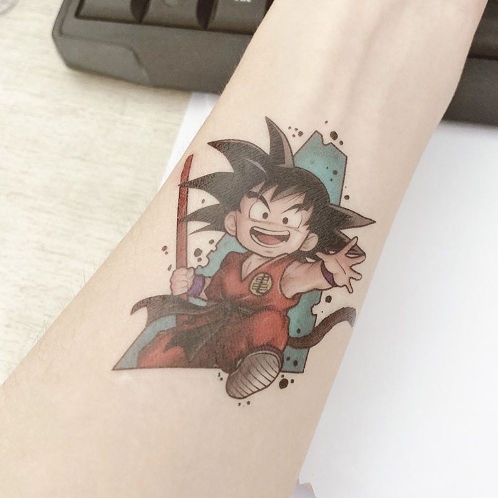 Dragon Ball tattoo stickers -  - Photography Anime reseña y precio