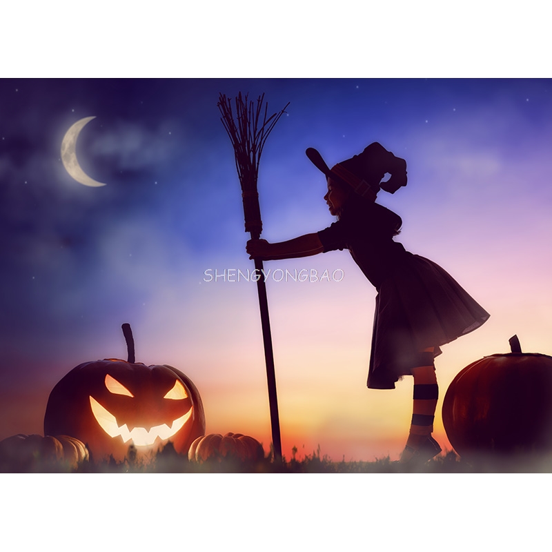Halloween Backdrop Pumpkin Lan - Photography Backdrop Muslin reseña y precio