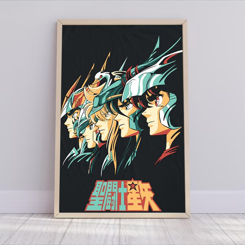 Saint Seiya Anime Poster Decor - Photography Anime reseña y precio
