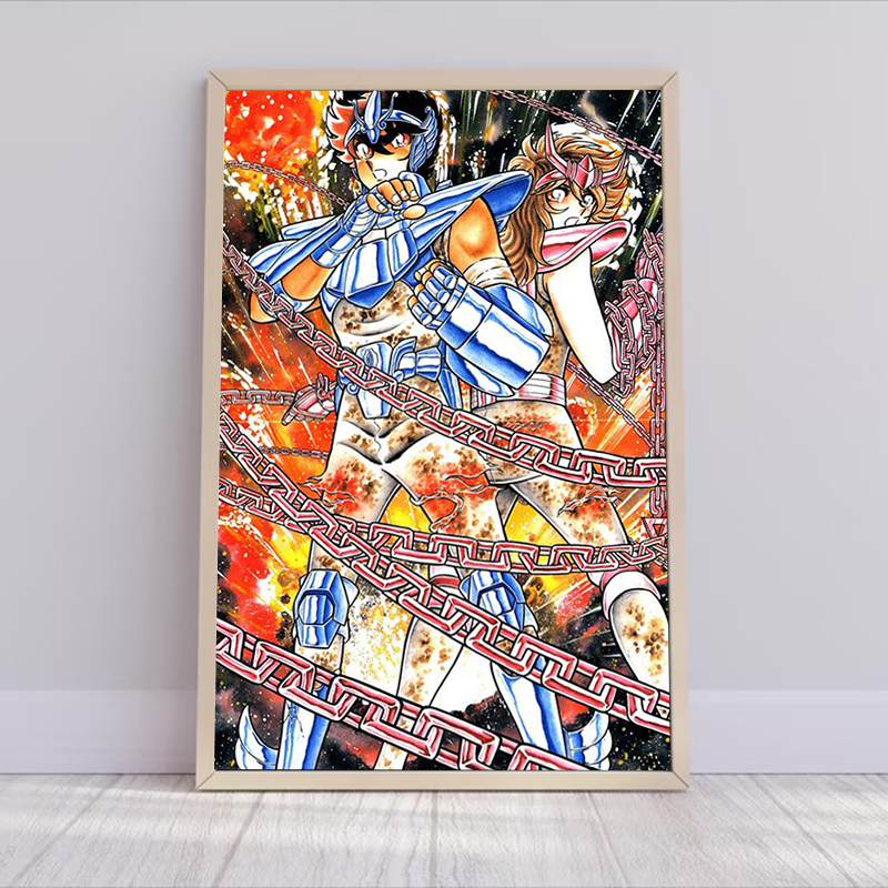 Saint Seiya Anime Poster Decor - Photography Anime reseña y precio