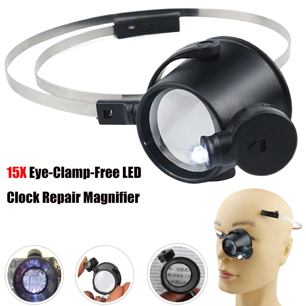 Portable 15X Loupe Lens Headba - Eye Piece Magnifier reseña y precio