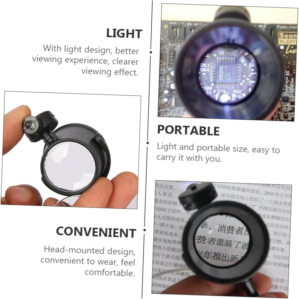 Portable 15X Loupe Lens Headba - Eye Piece Magnifier reseña y precio