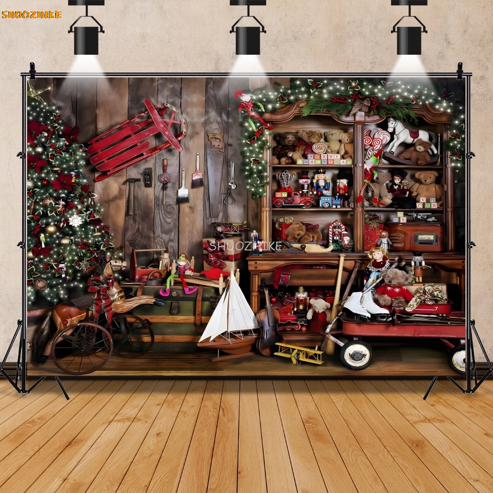 Winter Christmas Photographic  - Photography Backdrop Muslin reseña y precio