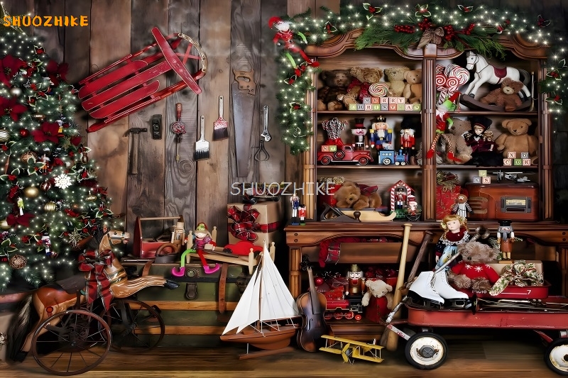 Winter Christmas Photographic  - Photography Backdrop Muslin reseña y precio