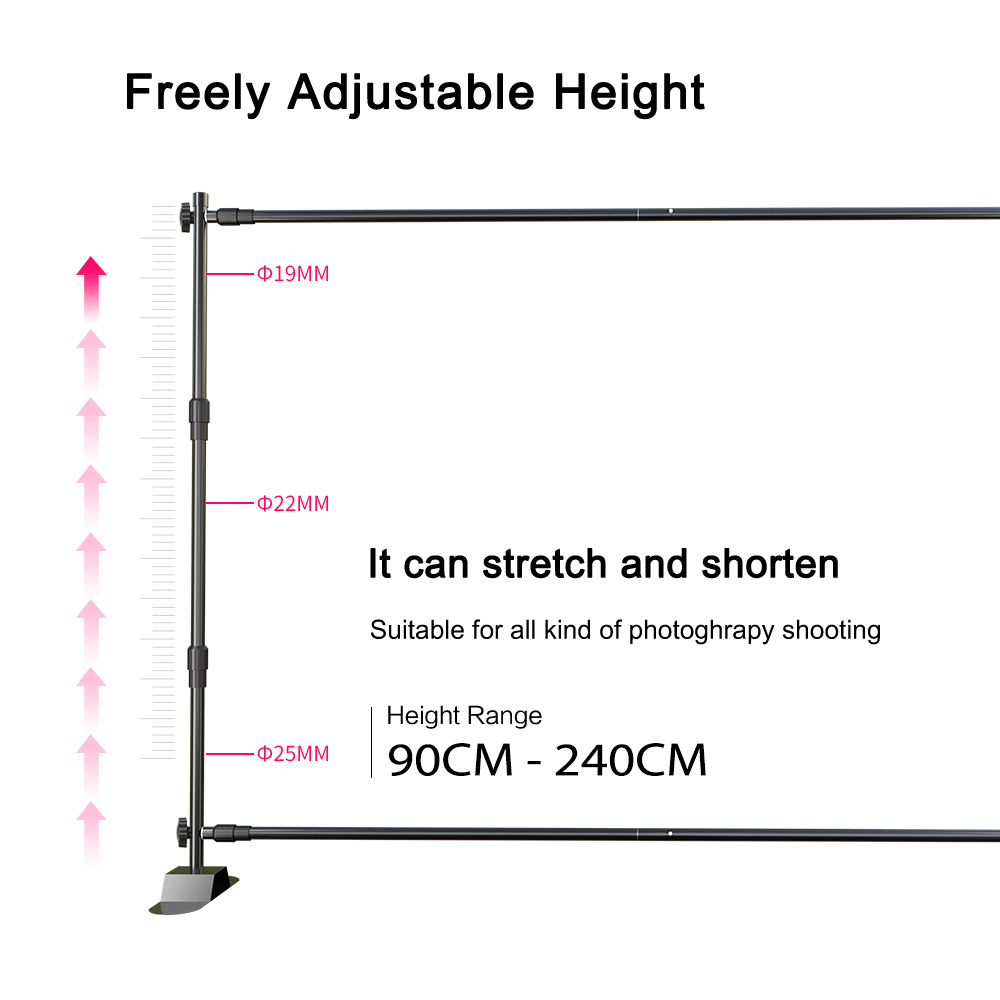 New ModelsDouble-Crossbar Back - Photography Backdrop Muslin reseña y precio