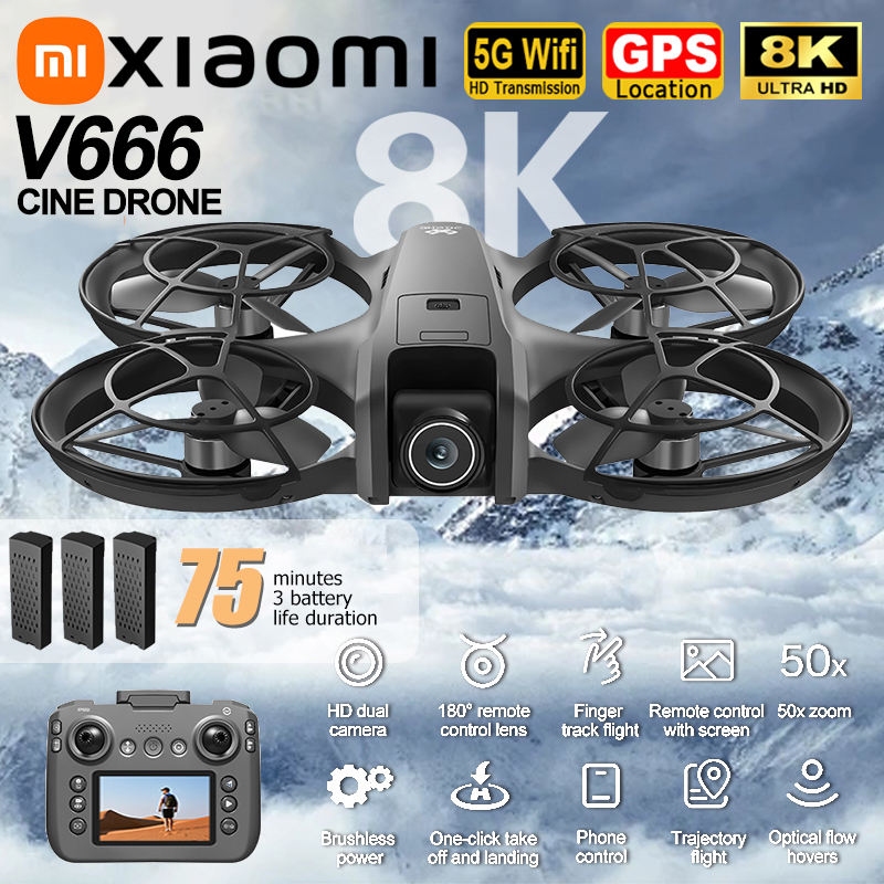 Xiaomi V666 Drone 8K Aerial HD - Photography Kit Xiaomi reseña y precio