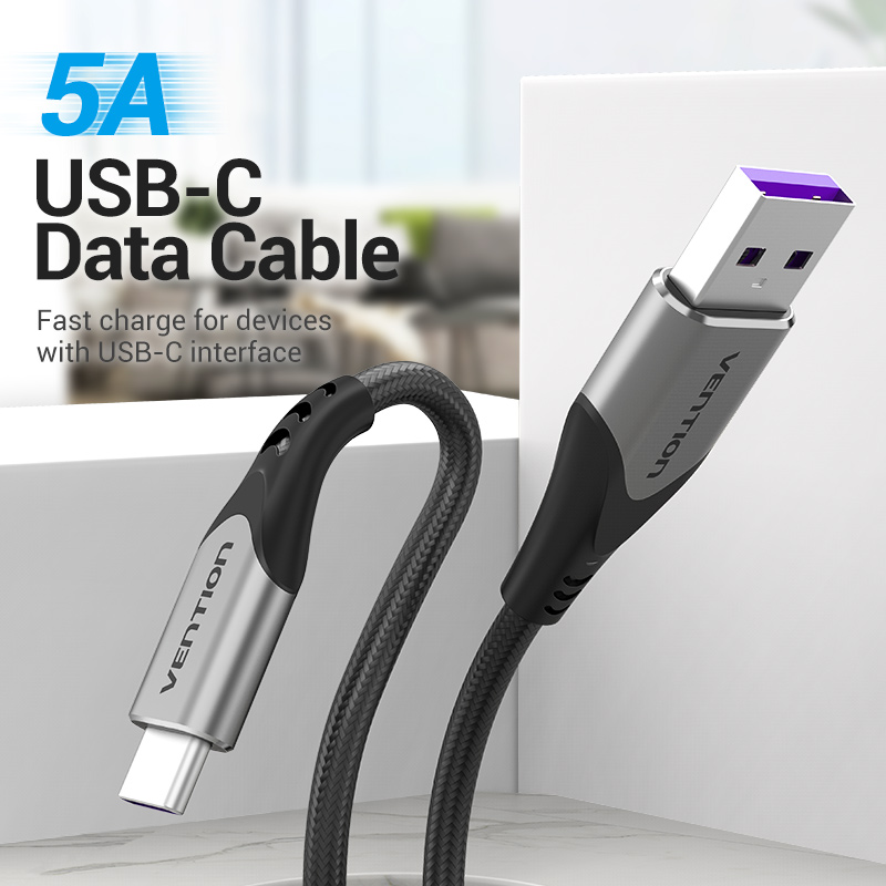Vention 5A Type C Cable for Hu - Photography Kit Xiaomi reseña y precio